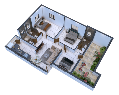 3BHK Flats